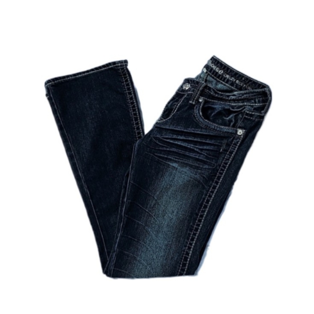 🆕️ Dollhouse Crazy Sexy Cool Distressed Dark Wash Jeans Size 9